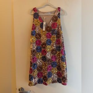 BNWT cocktail dress! Funtimes a plenty tone had in this A-line fun party dress!